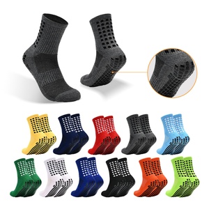 Chaussettes de football d'été professionnelles pour jeunes, mi-mollet, antidérapantes avec grip en gel, amortissantes, semelle renforcée en tissu éponge, respirantes - Product Image 1