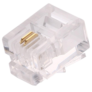 CONNECTEUR MODULAIRE <span class=keywords><strong>RJ11</strong></span> POUR TÉLÉPHONE ET ÉTHERNET 4P4C 6P6C - Product Image 2