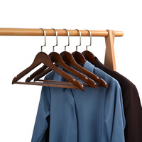 Cintres en bois de haute qualité pour costumes et manteaux, personnalisables avec logo, pour présentation de vêtements