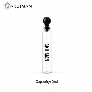 Flacon de parfum élégant en verre de 2 ml avec bouchon à bille noir, étiquette personnalisée, vente en gros, flacon échantillon en verre - Product Image 5