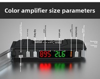 Capteur à fibre optique intelligent personnalisé PNP LSD-C71, double affichage numérique, source de lumière RGB tricolore, indice de protection IP65, 24V, 80-140mm