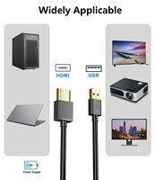 Cable USB a HDMI de la Mejor Calidad, Cable USB a HDMI de 3.3 Pies/1 Metro para Mac, iOS, Windows 12/11/10/Vista/XP, HDTV