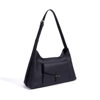 Sac Hobo en Cuir Véritable pour Femme, Sac Bandoulière en Cuir de Vachette Grainé, Sac Élégant à Porter sous le Bras, Vente en Gros, Logo Personnalisé