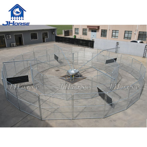 Équipement d'exercice pour chevaux JH 4 Machine d'entraînement pour chevaux Marcheur avec poussoirs chargés électriquement - Product Image 1