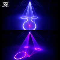 Éclairage de scène professionnel 8W 10W ILDA DMX Lazer RGB Projecteur d'animation laser pour spectacle concert