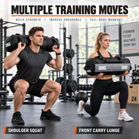 Sac de sable de fitness en tissu PVC, étanche, 10-30 kg, pour équipement d'entraînement de force en salle de sport commerciale, fourni par l'usine OEM