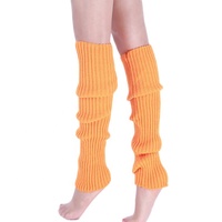 En gros Jambières montantes en tricot côtelé couleur unie néon pour femmes, pour la danse, le ballet et les soirées
