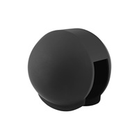 Pour Insta360 X5 PULUZ Étui de plongée invisible Protection d'objectif en silicone Étanche Anti-poussière Capuchon de protection d'objectif (Noir)