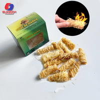 Allume-feu naturel en laine de bois pour barbecue, durée de combustion de 8 à 10 minutes, pour barbecue en plein air, camping, allume-feu naturel