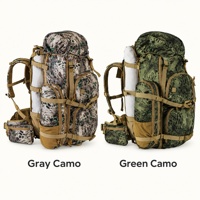 Sac à dos tactique de chasse grande capacité en velours camouflage multifonctionnel avec pochette pour la randonnée, le camping et l'escalade