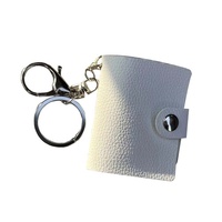 Nuevo Llavero Personalizado con Mini Álbum de Fotos para Sublimación, Páginas Interiores de PU y PVC, Marco para Fotos, Llavero Metálico