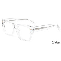 Kacamata FEROCE China Fashion Trendy Acetate Bingkai Optik Desain Baru Kacamata Wanita Solid