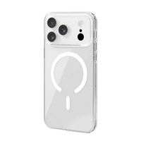 Coque transparente antichoc magnétique avec bouton IA pour appareil photo pour iPhone 17 Air et iPhone 17 Pro Max