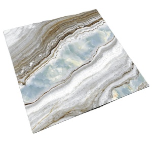 トップグレーズ磁器タイル大理石床Porcelanato中国白と黒光沢表面60x60オフィスフローリングタイルデザイン