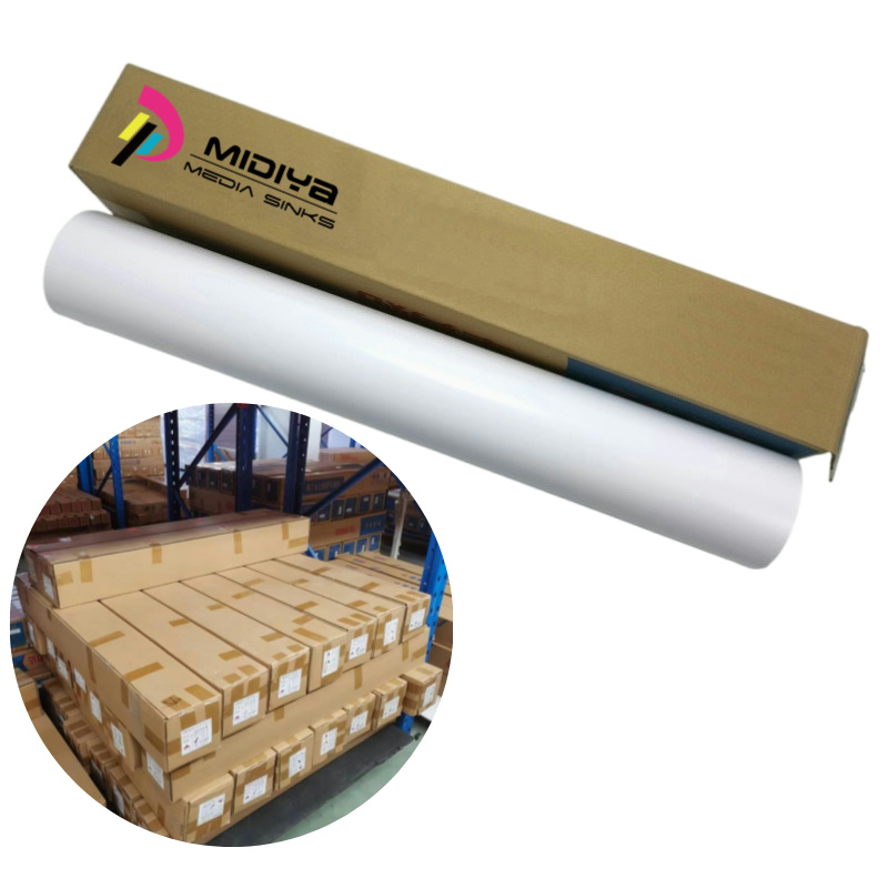 Free Sample White Glossy Matte Printing PVC Printable Eco Solvent Printable Self Adhesive Vinyl Roll