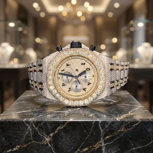 <b>Automatic</b> Moissanite Watch Fully Out VVS Clarity Diamond Watch For Men & Women - Product Image 3
