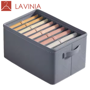 더블 핸들이 있는 라비니아 최저가 접이식 오거나이저 스토리지 큐브 박스 빈 - Product Image 1