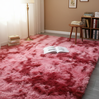 Tapis rectangulaire moderne et doux, tapis de chambre à coucher tendance, tapis de chevet pour baie vitrée, tapis lavables pour salon