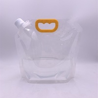 RTS 500ml 1L 1.5L 3L transparent debout sac de boisson de bière liquide pochette avec poignée