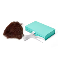 Boîtes d'emballage de luxe personnalisées à faible MOQ avec logo imprimé pour perruques, extensions de cheveux, cadeaux et pulls