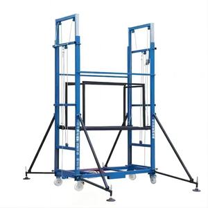 Nuova navicella elettrica Elevatrice 6m 12m idraulica Mobile di sollevamento piattaforma di lavoro telescopica per la contrazione