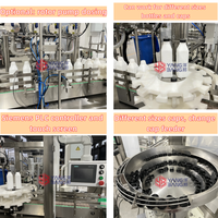 Ligne de remplissage automatique de bouteilles de yaourt à la fraise de 300 ml et 500 ml, machine de production de remplissage et de bouchage de liquides laitiers