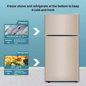 Mini Réfrigérateur Électrique 47 L, Commercial, Hôtel et Maison, Petit, <span class=keywords><strong>Pas</strong></span> <span class=keywords><strong>Cher</strong></span>, Deux Portes, Congélateur Haut, Offre Exceptionnelle - Product Image 3