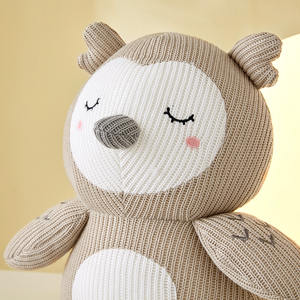 <span class=keywords><strong>Doudou</strong></span> pour bébé, <span class=keywords><strong>hibou</strong></span> en peluche au crochet, super doux, rembourré en coton PP, adorable <span class=keywords><strong>hibou</strong></span> de dessin animé, poupée en peluche, amigurumi, vente en gros - Product Image 5