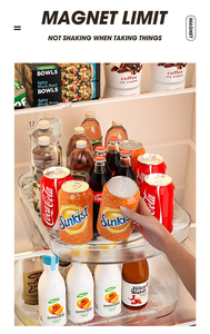 Bandeja de almacenamiento de encimera giratoria de 360 grados, estante de cocina cuadrado para organizar especias y servir para uso en refrigerador - Product Image 6