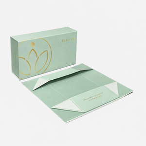 Caja de regalo magnética de lujo estilo libro, plegable, rígida y colapsable, de una pieza, para perfume, con asa. - Product Image 5