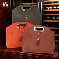Boîte de présentation en carton pour bouteille de champagne ou de vin rouge, emballage de luxe, boîte cadeau pliable pour vin