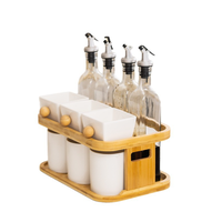 Étagère à épices en bois à 2 niveaux, grande capacité, pour comptoir de cuisine et salle de bain, rangement de cosmétiques, coffret cadeau
