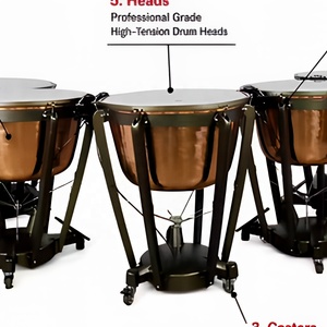 Juego de Timbales Tipo 98-A de la Serie Completa para Escuela (Paquete de 5) con Afinación Profesional Balanceada por Pedal y Timbales con Indicadores - Product Image 3