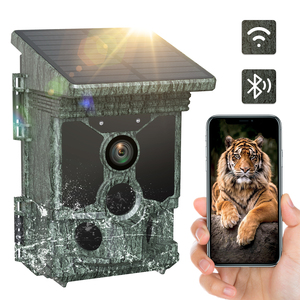 VOOPEAK-<span class=keywords><strong>Caméra</strong></span> <span class=keywords><strong>de</strong></span> <span class=keywords><strong>chasse</strong></span> solaire 4K 30FPS, avec double objectif Wi-Fi <span class=keywords><strong>Bluetooth</strong></span>, vision nocturne étoilée, déclencheur 0.1s, IP66 - Product Image 1