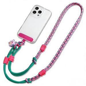 Lanière de Téléphone en Nylon Ajustable, <span class=keywords><strong>Sangle</strong></span> de Cou ou Bandoulière Multifonctionnelle <span class=keywords><strong>Portable</strong></span> Personnalisée Anti-Perte pour Téléphone Mobile - Product Image 1