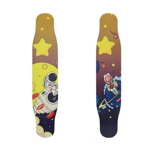 China Brand Long Skateboard Canadian Maple Glass Fiber Bamboo Composite Material Complete Skateboard Longboard Skate Board