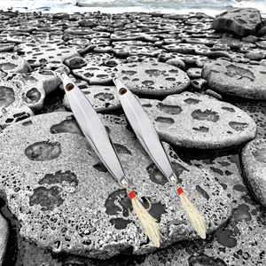 Jig en métal argenté brillant pour la pêche au maquereau - Longue portée en eau salée, jigging pour appâts en eau moyenne, pour zander et brochet (20g-120g) - Product Image 3