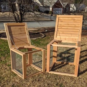 Heavy Duty Outdoor Wooden Compost Bin <strong>Wood</strong> Recycle <strong>Composter</strong> with Wire Mesh Garden Composting Bin - Product Image 2
