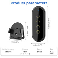 Interrupteur d'éclairage à commande tactile sans fil pour maison intelligente 433 MHz Multi-contrôle Interrupteur intelligent WiFi