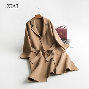 <span class=keywords><strong>Manteau</strong></span> en <span class=keywords><strong>laine</strong></span> à fente ouverte Veste en cachemire double face pour <span class=keywords><strong>femme</strong></span> Modèles d'explosion Vêtements pour <span class=keywords><strong>femme</strong></span> simples et élégants - Product Image 6