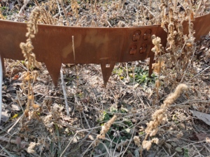 ขอบแปลงปลูกต้นไม้เหล็กคอร์เทนสไตล์อาร์ตเดโค สำหรับตกแต่งสวน สนามหญ้า สีดำสนิม  สามารถปรับแต่งขนาดได้ ทนทานต่อสภาพอากาศ - Product Image 5