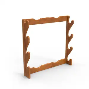 Wall Mounted Wooden Gun Display rack for Wholesale