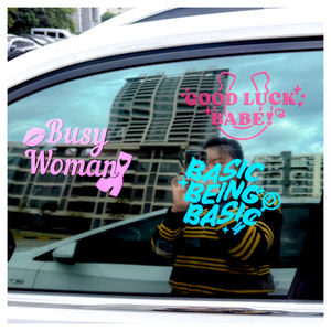 สติ๊กเกอร์ติดรถยนต์ไวนิลกันน้ำ ทนรังสียูวี สำหรับใช้งานกลางแจ้ง ตัดตามแบบโลโก้ที่กำหนดเอง สติ๊กเกอร์ติดกระจกรถยนต์ - Product Image 2