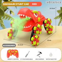 Voiture télécommandée dinosaure RC 2,4 GHz à 8 roues, 11 canaux, nouvelle voiture de cascade, jouet d'escalade, rotation à 360° avec son de simulation, vente en gros
