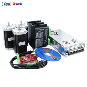 Hltnc NEMA 23สเต็ปเปอร์มอเตอร์425oz-in + ตัวขับ DM542 + แหล่งจ่ายไฟ350W + ชุดมอเตอร์สเต็ปเปอร์บอร์ด DB25สำหรับ CNC - Product Image 2