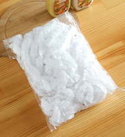 Film Alimentaire Fraîcheur Personnalisable et Jetable avec Élastique, Couverture Transparente en PE pour Assiettes et Bols
