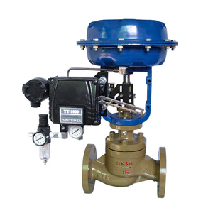 Vanne de régulation modulante 4-20 mA à bride WCB, à commande pneumatique et à rappel par ressort - Product Image 1