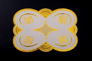 Rectangular <strong>Large</strong> Embossed Lace <strong>Placemats</strong> Waterproof Insulated Table <strong>Placemats</strong> - Product Image 4
