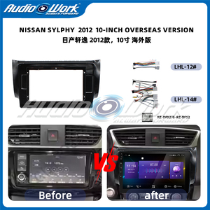 Lemonton para Nissan Sylphy 2012, Radio de Coche de 10 Pulgadas, Carcasa para Reproductor Estéreo Android GPS MP5, Accesorios Interiores para Coche de 2 Din - Product Image 2