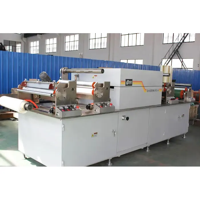 PU PVC Automatic Synthetic Leather Embossing Production Line Machinery For Leather Making